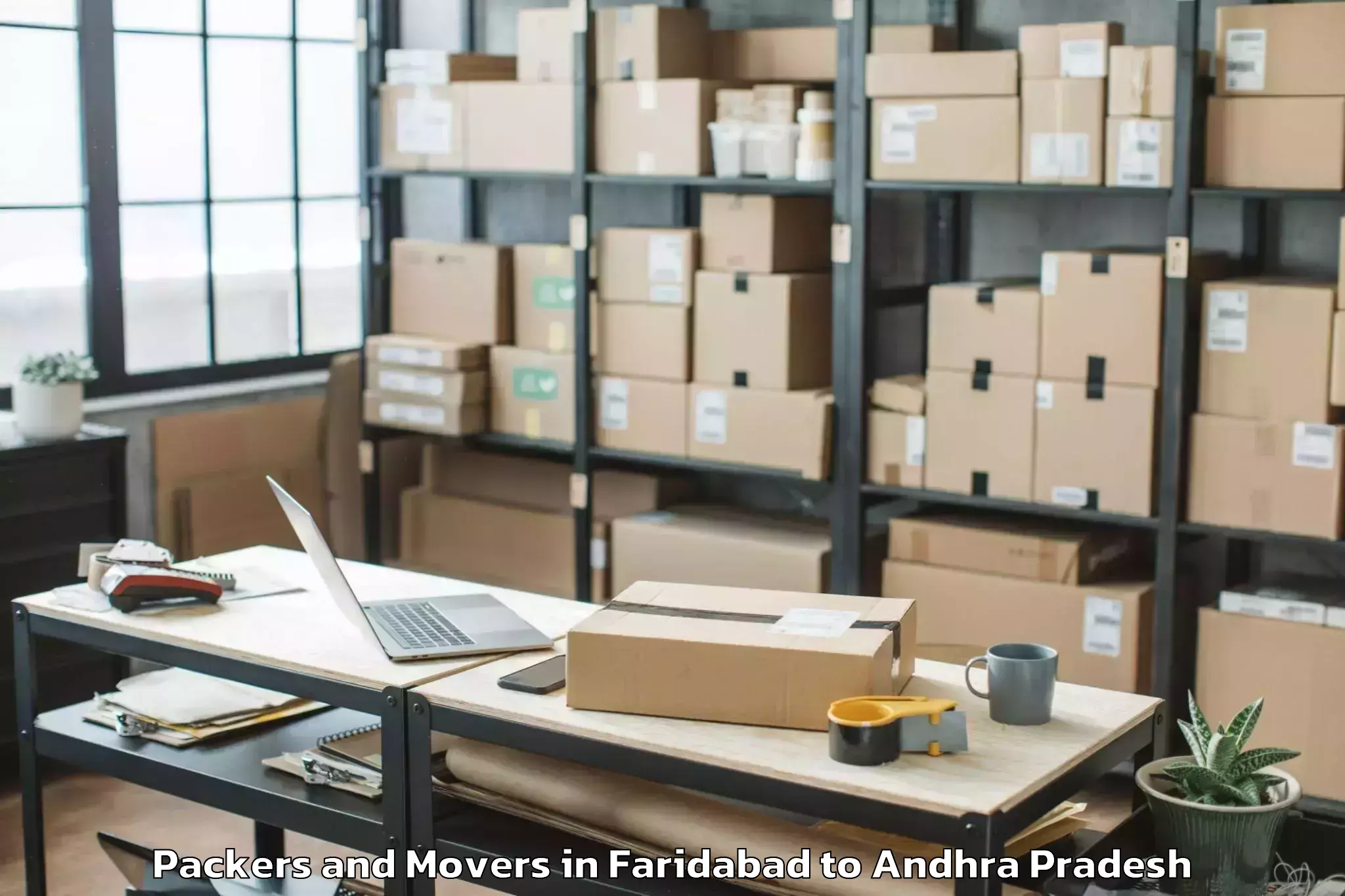 Professional Faridabad to Razole Packers And Movers